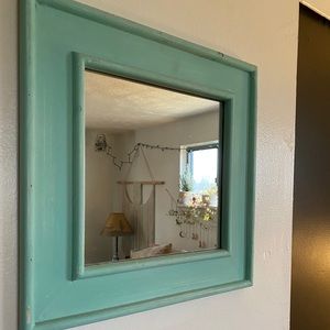 Turquoise mirror